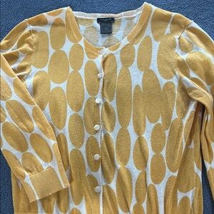 Marimekko Yellow and White Women's Sweater